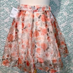 Chiffon Floral Skirt